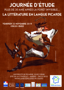 Journée d’étude : Plus de 30 ans après « La forêt invisible », qu’en est-il de la littérature en langue picarde ? @ UPJV Site de la Citadelle | Amiens | Hauts-de-France | France