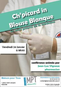 Ch'picard in blouse blanque : les mots picards de la médecine @ Maison pour Tous d'Abbeville | Abbeville | Hauts-de-France | France