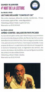Apéro-contes : Balade en pays picard @ Médiathèque Robert Mallet, Abbeville | Abbeville | Hauts-de-France | France